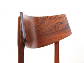 Mid-Century Modern danish set of 4 rio rosewood dining chairs