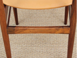 Mid-Century Modern danish set of 4 rio rosewood dining chairs