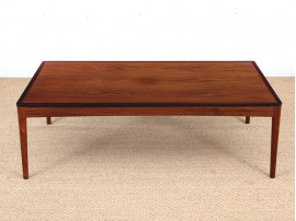 Grande table basse scandinave en palissandre de Rio