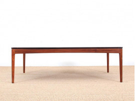 Grande table basse scandinave en palissandre de Rio