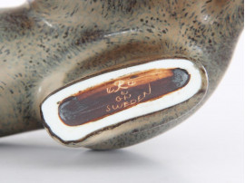 Mid modern scandinavian ceramic. Ferret by Gunar Nylund