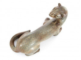 Mid modern scandinavian ceramic. Ferret by Gunar Nylund