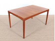 Mid-Century Modern danish extendable dining table in teak by H.W. Klein, 6/8 seats