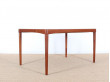 Mid-Century Modern danish extendable dining table in teak by H.W. Klein, 6/8 seats