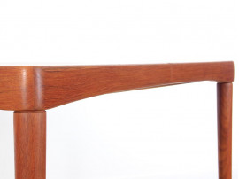 Mid-Century Modern danish extendable dining table in teak by H.W. Klein, 6/8 seats