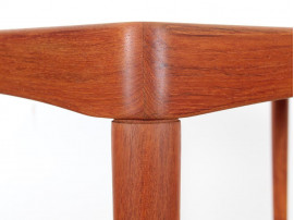 Mid-Century Modern danish extendable dining table in teak by H.W. Klein, 6/8 seats