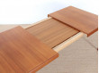 Mid-Century Modern danish extendable dining table in teak by H.W. Klein, 6/8 seats