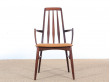 Mid-Century Modern Danish pair of armchairs in Rio rosewood model Eva by Niels Kofoed 