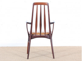 Mid-Century Modern Danish pair of armchairs in Rio rosewood model Eva by Niels Kofoed 