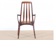Mid-Century Modern Danish pair of armchairs in Rio rosewood model Eva by Niels Kofoed 