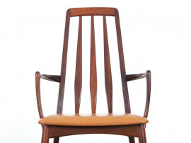 Mid-Century Modern Danish pair of armchairs in Rio rosewood model Eva by Niels Kofoed 