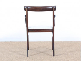 Mid-Century Modern Danish pair of armchairs in mahogany model Rungstelund by Ole Wanscher.