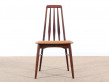 Mid-Century Modern Danish set of 6 chairs in Rio rosewood model Eva by Niels Kofoed 