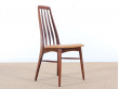 Mid-Century Modern Danish set of 6 chairs in Rio rosewood model Eva by Niels Kofoed 