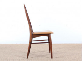 Mid-Century Modern Danish set of 6 chairs in Rio rosewood model Eva by Niels Kofoed 