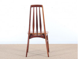 Mid-Century Modern Danish set of 6 chairs in Rio rosewood model Eva by Niels Kofoed 