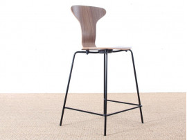 Mid-Century Modern scandinavian barstool model Munkegaard by Arne Jacobsen. New release .H 63/77 cm. 