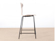 Mid-Century Modern scandinavian barstool model Munkegaard by Arne Jacobsen. New release .H 63/77 cm. 