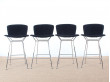 Set of 4 Diamond bastools by Harry Bertoia for Knoll