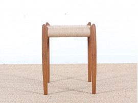 Mid-century modern stool in teak, model 78 A by Niels Møller