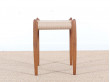 Mid-century modern stool in teak, model 78 A by Niels Møller