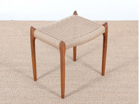 Mid-century modern stool in teak, model 78 A by Niels Møller
