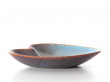 Rorstrand AXA Brown & Blue Matte Haresfur Glaze bowl by Gunnar Nylund