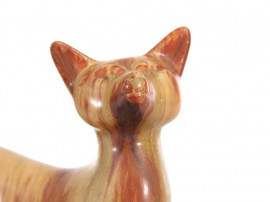 Mid modern scandinavian ceramic. Ferret by Gunar Nylund