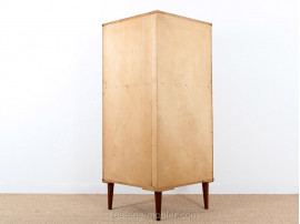 Angle bar cabinet with tambour doors