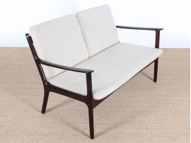 Danish mid-century modern sofa 2 seats  by Ole Wanscher