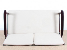 Danish mid-century modern sofa 2 seats  by Ole Wanscher