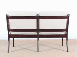 Danish mid-century modern sofa 2 seats  by Ole Wanscher