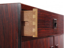 Mid-Century  modern  side board in Rio rosewood by Poul Hundevad