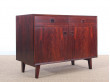 Buffet bas scandinave en palissandre de Rio