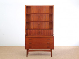 Secretaire bibliotheque scandinave en teck