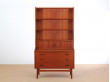 Secretaire bibliotheque scandinave en teck