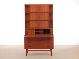 Mid-Century Modern Danish secretary and bookcase in teak