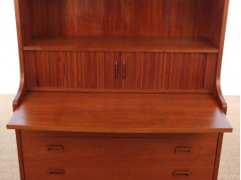 Mid-Century Modern Danish secretary and bookcase in teak