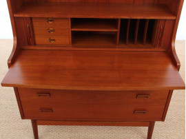 Mid-Century Modern Danish secretary and bookcase in teak