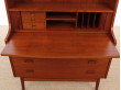 Secretaire bibliotheque scandinave en teck