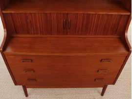 Mid-Century Modern Danish secretary and bookcase in teak