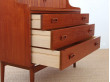 Secretaire bibliotheque scandinave en teck