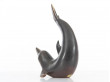 Mid-Century Modern ceramic dolphin by Gunnar Nylund