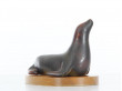 Mid-Century Modern ceramic sea lion by Gunnar Nylund