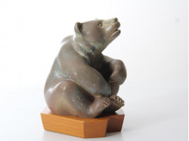 Mid-Century Modern ceramic bear by Gunnar Nylund