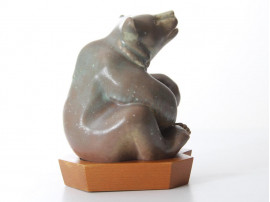 Mid-Century Modern ceramic bear by Gunnar Nylund