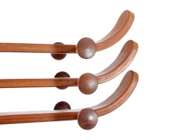 Danish Modern Teak Coat Stand Designed by Aksel Kjersgaard