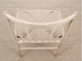 Mid-Century Modern danish set of 4 chairs in oak model 80 by Jørgen Bækmark. New realese
