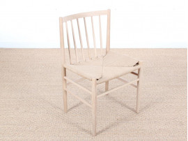 Mid-Century Modern danish set of 4 chairs in oak model 80 by Jørgen Bækmark. New realese