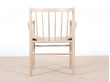 Mid-Century Modern danish armchair in oak model 81 by Jørgen Bækmark. New realese